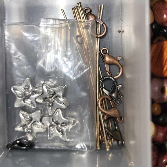 Beads and Findings Lot Haul Bundle Including Bead Organizer - Picture 3 of 14